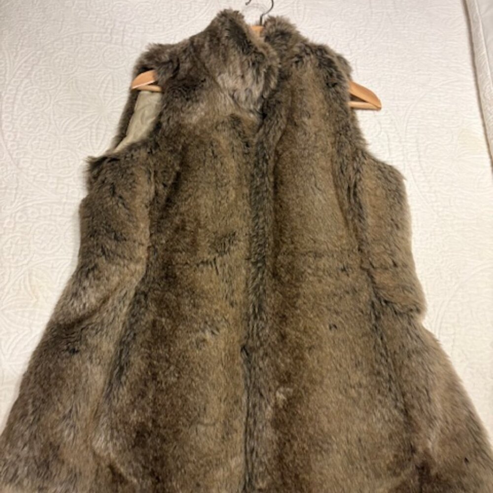 Banana Republic Faux Fur Vest